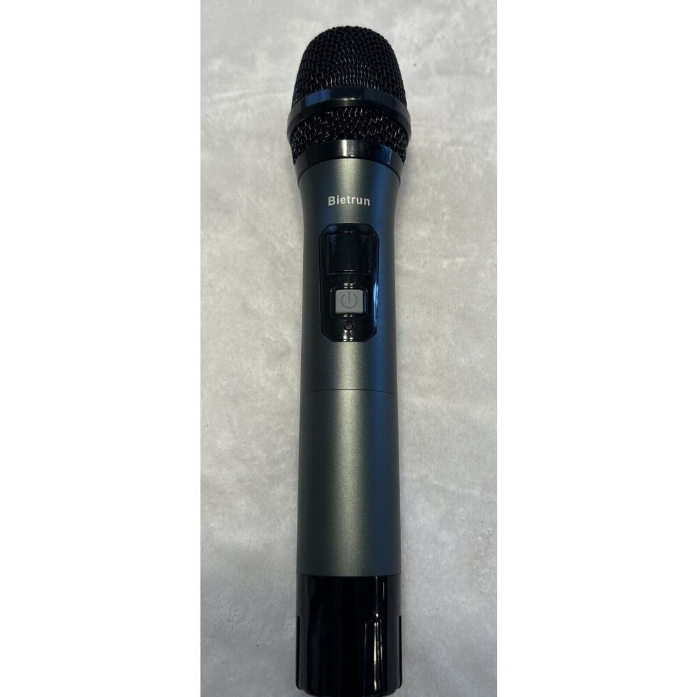 Bietrun Single UHF Wireless Microphone Professional Black Multi Purpose Handheld